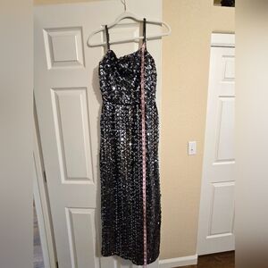 Unbranded Sequin Prom Dress Size 7/8 Black And Silver
